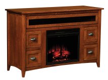 Monroe Fireplace Media Console