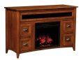 Monroe Fireplace Media Console