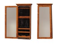 Wall Mount Mirror #1748-WM-SL with Hidden Jewelry Storage 